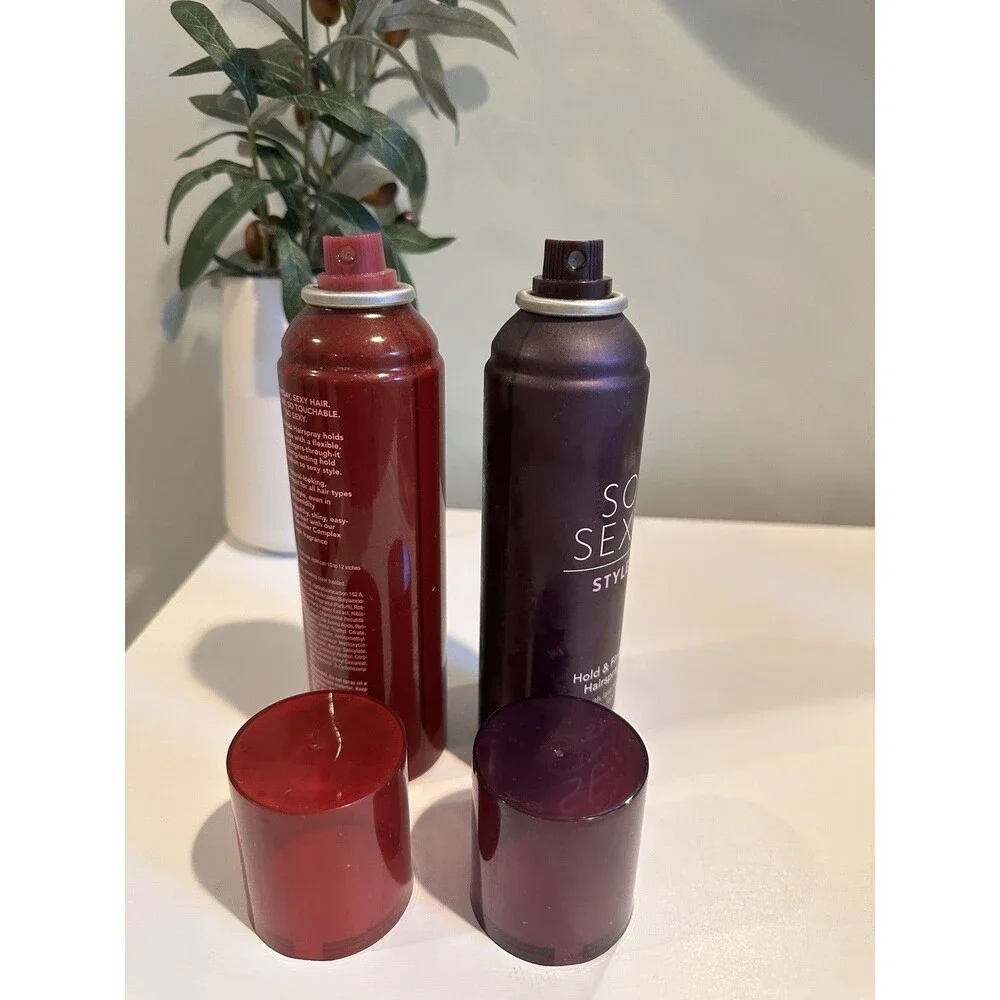 Victoria's Secret SO SEXY Hairspray Lot Natural Hold/Hold & Finish-RARE 6.9 oz